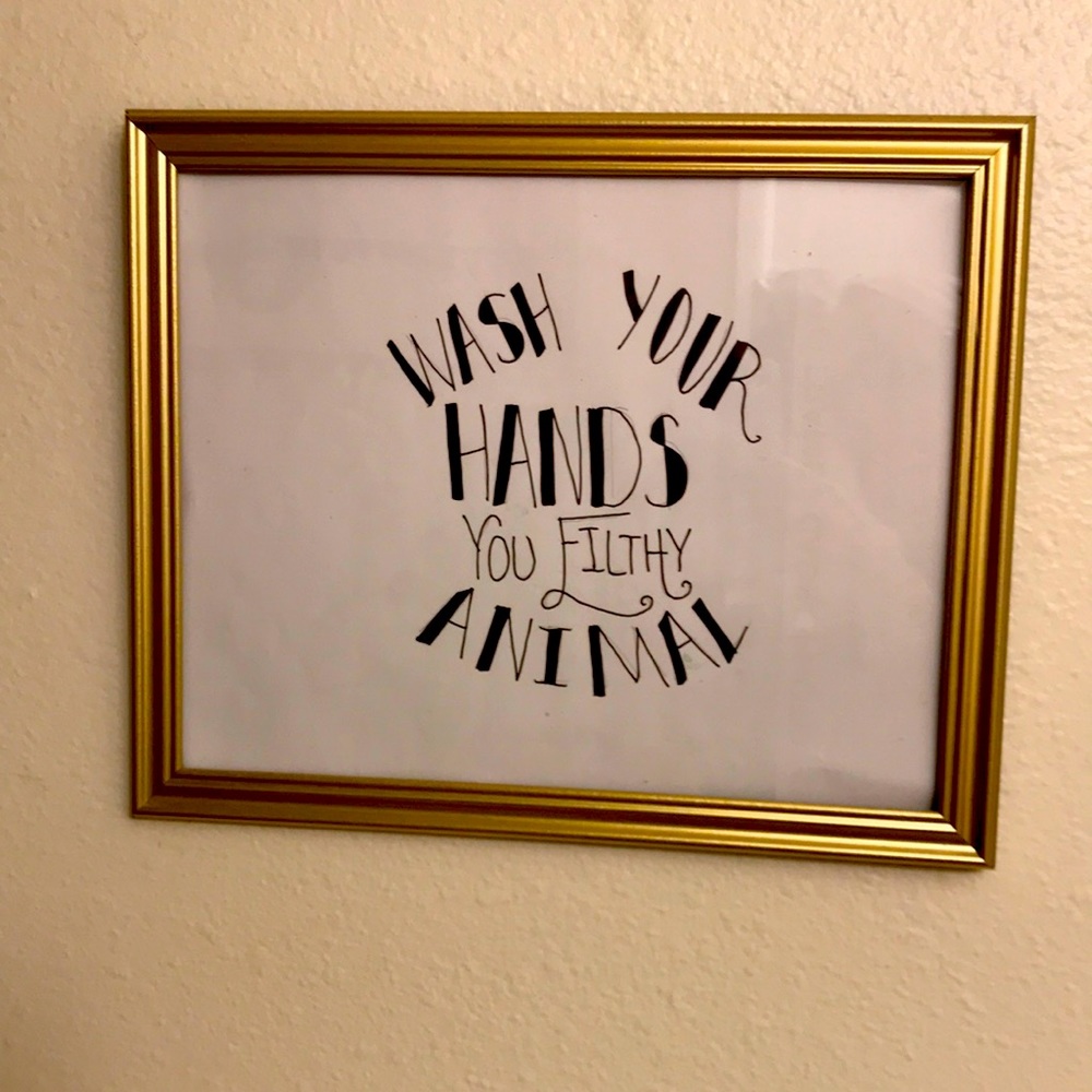 Handmade framed picture